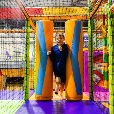 Young boy running through soft play area at High Rise Lisburn (2)