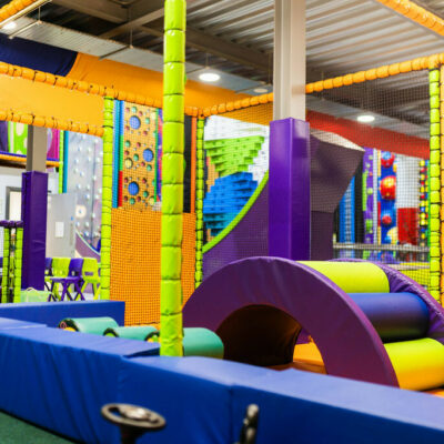 High Rise Lisburn soft play looking out at centre