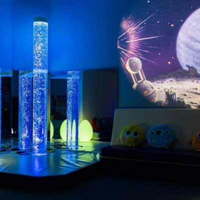 Sensory Room 1 bubble tube lights and space projector at High Rise Lisburn